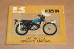 Kawasaki KEI25-A4 - Motorcycle Owner's Manual - 1976, Ophalen of Verzenden, Kawasaki