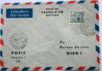 Eerste vlucht Praag - Wenen 15-12-1950, Postzegels en Munten, Ophalen of Verzenden, Envelop