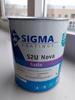 Sigma coatings S2U, Nova, Satin, RAL 9001, Doe-het-zelf en Verbouw, Verf, Beits en Lak, Ophalen, Nieuw, Wit, Lak