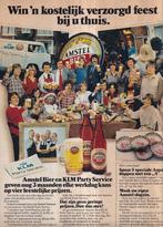 Retro reclame 1978 Amstel bier & KLM party services wedstrij, Verzamelen, Retro, Overige typen, Ophalen of Verzenden