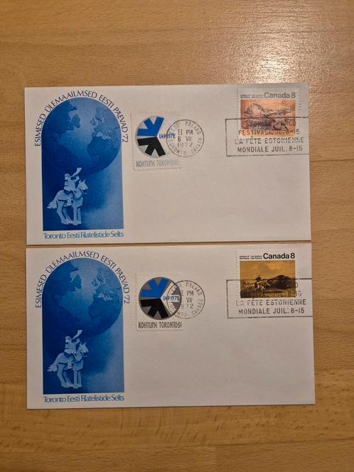 Enveloppen Canada - Estland, Postzegels en Munten, Brieven en Enveloppen | Buitenland, Envelop, Ophalen of Verzenden