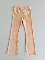 NIEUW beige rib flared broek van NoBell Mt: 146/152, Broek, Nobell, Meisje, Nieuw