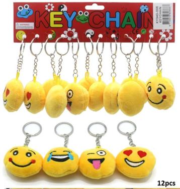 PARTIJ SLEUTELHANGERS PLUSH SMILEY beschikbaar voor biedingen