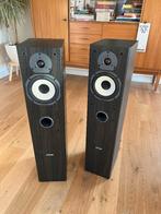 Set van 2 Tannoy Mercury MX3 luidsprekers – Dark Oak, Gebruikt, 60 tot 120 watt, Front, Rear of Stereo speakers, Ophalen
