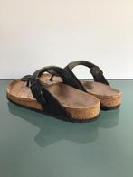 GRATIS VERZENDEN BIRKENSTOCK Zomerse zwarte slippers 39, Slippers, Verzenden, Zwart, Zo goed als nieuw