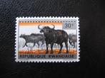 RWANDA 16 - Dieren: zoogdieren (kafferbuffel), Ophalen of Verzenden, Postfris, Dier of Natuur