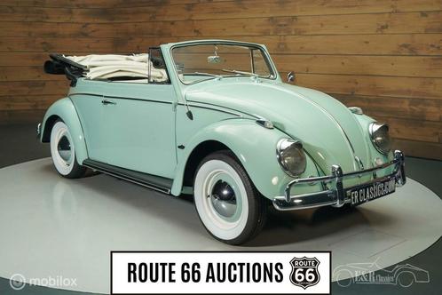 Volkswagen Kever 1963 | Route 66 auctions, Auto's, Oldtimers, Bedrijf, Te koop, Open dak, Volkswagen, Benzine, Cabriolet, Handgeschakeld