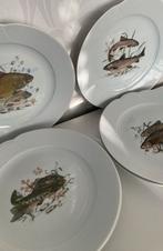 Vintage - Bavaria W. Germany set van 6 borden vis, Ophalen of Verzenden