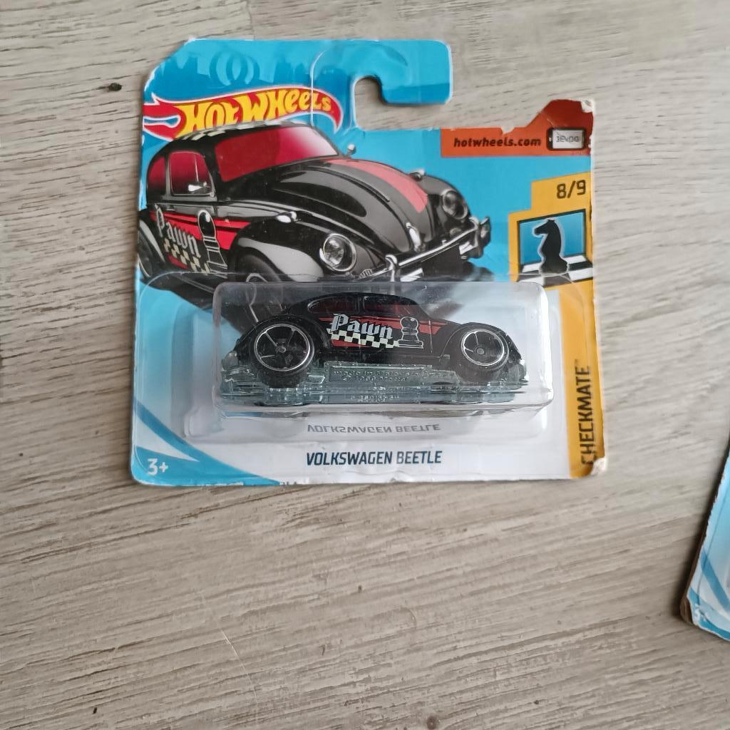 hotwheels hot wheels vw kever beetle pawn checkmate zwart, Ophalen of Verzenden, Nieuw, Auto
