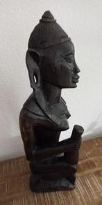 Massief houten Vrouwelijk Beeld, Antiek en Kunst, Ophalen of Verzenden