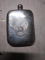 Harley davidson sterling zilver heup fles, Antiek en Kunst, Ophalen, Zilver