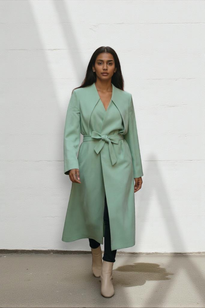 & Other Stories – Luxurious Forest Green Coat – S 🌟💎, Kleding | Dames, Jassen | Winter, Zo goed als nieuw, Maat 36 (S), Groen