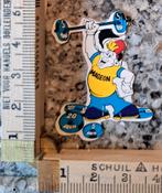 Vintage sticker kleine gewichtheffer Mageon strip vorm, Verzamelen, Stickers, Ophalen of Verzenden, Zo goed als nieuw