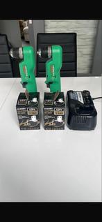 Hitachi Haakse Schroeftol met Nieuwe Accu's, Doe-het-zelf en Verbouw, Gereedschap | Boormachines, Ophalen, Zo goed als nieuw, Minder dan 400 watt