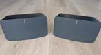 2x Sonos Play5 (Gen 2) – Zwarte WiFi-speakers in nieuwstaat, Ophalen of Verzenden, Zo goed als nieuw, Sonos, Minder dan 60 watt