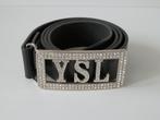 YSL riem. Leer., Tailleriem, Ophalen of Verzenden, Zo goed als nieuw, 3 tot 5 cm