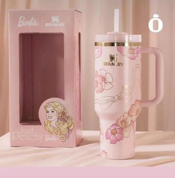 Stanley Barbie roze Peach & cream Tumbler drinkbeker bidon beschikbaar voor biedingen