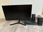 Ps4 slim 1TB met monitor, Spelcomputers en Games, Spelcomputers | Sony PlayStation 4, Ophalen, Zo goed als nieuw, 1 TB, Met 1 controller