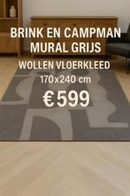 Brink en Campman Mural Grijs Vloerkleed – Wol–€599 (Nieuw), Huis en Inrichting, Stoffering | Tapijten en Kleden, 150 tot 200 cm