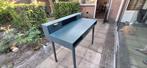 Blauwe klassieke kaptafel/bureau, Huis en Inrichting, Ophalen, Gebruikt, 100 tot 150 cm, 50 tot 100 cm