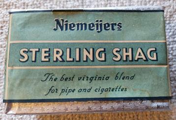 Doos Sterling Shag Niemeijer's 50 gram tabak ongeopend  beschikbaar voor biedingen