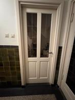 3 glas in lood stompe binnendeuren met beslag - 210x82cm, Ophalen, Gebruikt, 80 tot 100 cm, Binnendeur