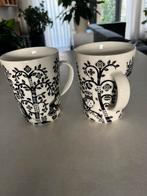 Iittala Taika mokken 0,4l zwart wit, Huis en Inrichting, Keuken | Servies, Gebruikt, Ophalen of Verzenden, Overige stijlen, Kop(pen) en/of Schotel(s)