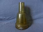Beige / oker glazen vaas door Alvesta Zweden h.16,7 cm., Antiek en Kunst, Antiek | Glas en Kristal, Ophalen of Verzenden