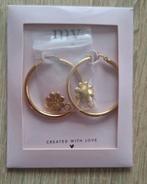 Oorringen met love in Bloom Charm, Ophalen of Verzenden, Nieuw, Goud, Overige materialen