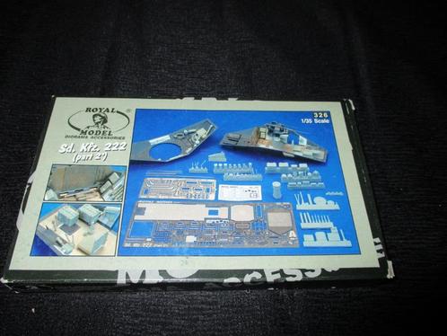 H-163,ROYAL MODEL 1-35,NO,326,Sd. Kfz. 222 - Part 2 ~Tamiya~, Hobby en Vrije tijd, Modelbouw | Auto's en Voertuigen, Nieuw, Verzenden