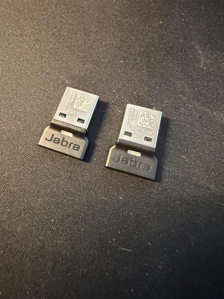 2x Jabra Link 380 en 2x Jabra link 370, Computers en Software, Headsets, Zo goed als nieuw, Draadloos, Ophalen of Verzenden