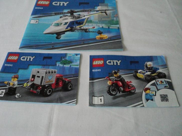 LEGO CITY NR 60243 POLITIE HELICOPTER CHASE, Kinderen en Baby's, Speelgoed | Duplo en Lego, Gebruikt, Lego, Complete set, Ophalen of Verzenden