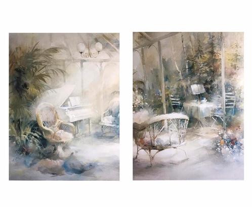 2 Schilderijen van Willem Haenraets In aluminium lijsten, Antiek en Kunst, Kunst | Schilderijen | Klassiek, Ophalen