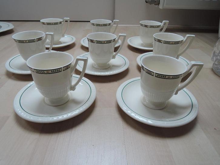 Koffie kopjes Recamier Royal Creamware, Wedgwood-look, Huis en Inrichting, Keuken | Servies, Zo goed als nieuw, Kop(pen) en/of Schotel(s)