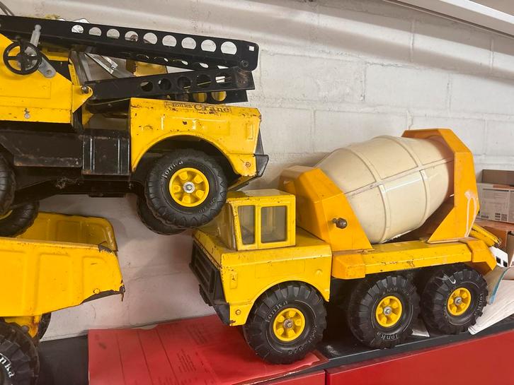 Xxl Vintage Tonka Speelgoed Trucks Set - 6 Stuks, Antiek en Kunst, Antiek | Speelgoed, Ophalen of Verzenden
