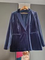 Blauw fluwelen pak van C&A, maat 48, Kleding | Dames, Jasjes, Kostuums en Pakken, Kostuum of Pak, Blauw, Maat 46/48 (XL) of groter