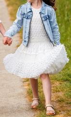 Bruidsmeisje / communie jurkje (maat 128/134/140), Meisje, Ophalen of Verzenden, Jurk of Rok, Cap Ras