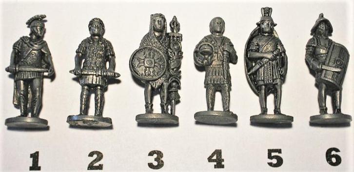 22- Ferrero kinder surprise metal Romeinen serie 2, Verzamelen, Verrassingseieren, Zo goed als nieuw, Overige typen, Ophalen of Verzenden