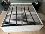 IKEA Brimnes Bed 160x200 met Lattenbodem, Huis en Inrichting, Slaapkamer | Bedden, Ophalen, Wit, Tweepersoons, Zo goed als nieuw
