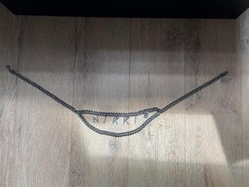 NIKKIE zilver kleurige ketting heup riem centuur met letters beschikbaar voor biedingen