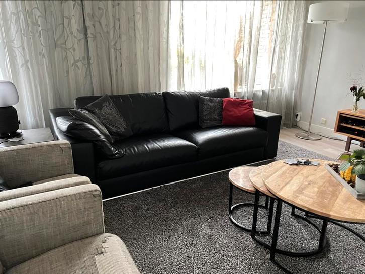 Leolux Antonia Lounge 3-zits design bank, Leder/leer Arkadia, Huis en Inrichting, Banken | Complete zithoeken, Zo goed als nieuw