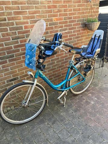Damesfiets, mamafiets, 2 zitjes. Gazelle bloom, mt L (57cm) beschikbaar voor biedingen