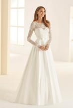 Nieuwe Bianco Evento lange mouwen maat 40 kant tule, Ophalen of Verzenden, Nieuw, Wit, Trouwjurk