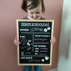 eerste schooldag krijtbord, Ophalen of Verzenden, Nieuw, Overige typen