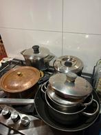 Diverse pannen voor gas, o.a BK-wok en steelpan, Ophalen, Gebruikt, Pannenset