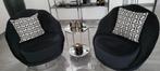 2 richmond style zwarte fauteuils als nieuw, Huis en Inrichting, Fauteuils, Ophalen of Verzenden, Zo goed als nieuw