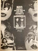 Paginagrote A3 advertentie KISS Dynasty release, Cd's en Dvd's, Vinyl | Hardrock en Metal, Ophalen of Verzenden