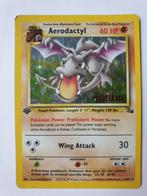 Pokémon Fossil 1st edition Prerelease Aerodactyl #1, Ophalen of Verzenden, Zo goed als nieuw