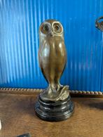 Bronzen Uil Sculptuur -  naar Milo, Antiek en Kunst, Ophalen of Verzenden