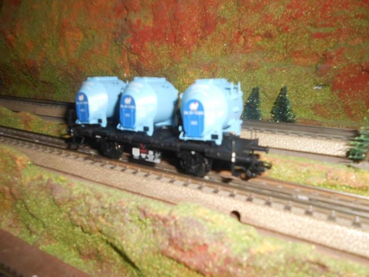 Märklin 48158 Jaarwagon 2008 met blauwe KNORR containers, Hobby en Vrije tijd, Modeltreinen | H0, Nieuw, Wagon, Wisselstroom, Märklin